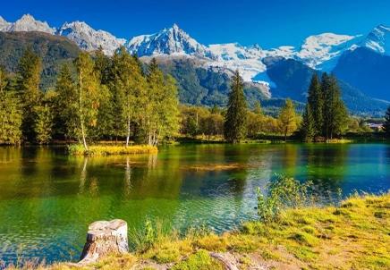 Vue pittoresque de haute-savoie, idéale pour un événement