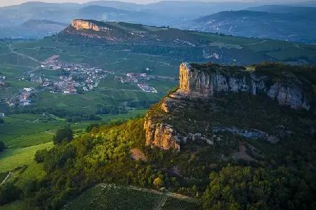 Vue pittoresque de saone-et-loire, idéale pour un événement