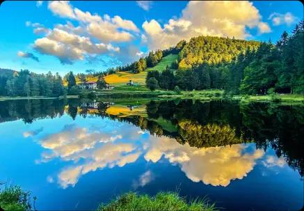 Vue pittoresque de vosges, idéale pour un événement