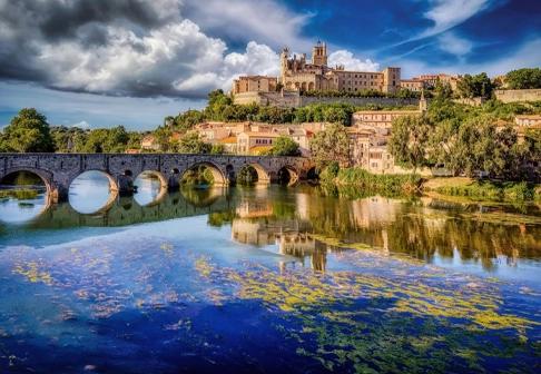 Vue pittoresque de occitanie, idéale pour un événement